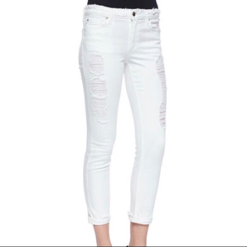 JOE’S JEANS DISTRESSED SKINNY JEANS